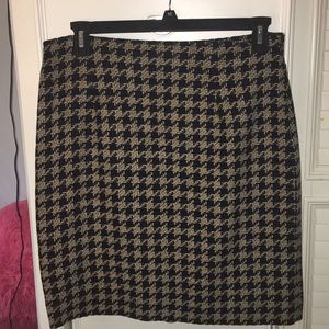 Rena Rowan - Brown And Black Checkered Skirt!!